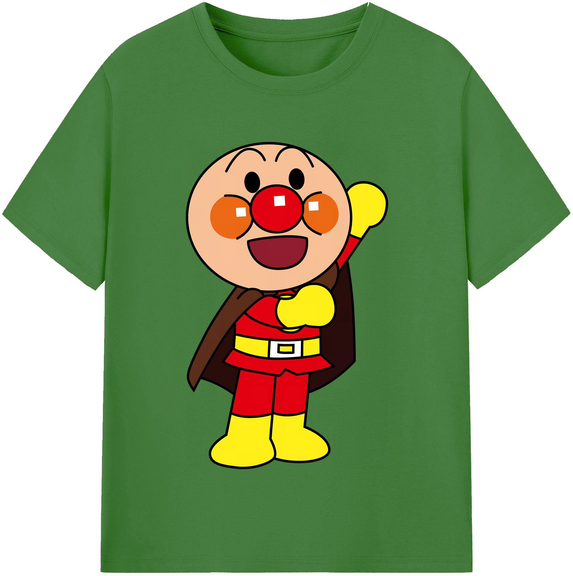 （画像用） アンパンマン Anpanman レディースカジュアルプリントTシャツ（綿100％）